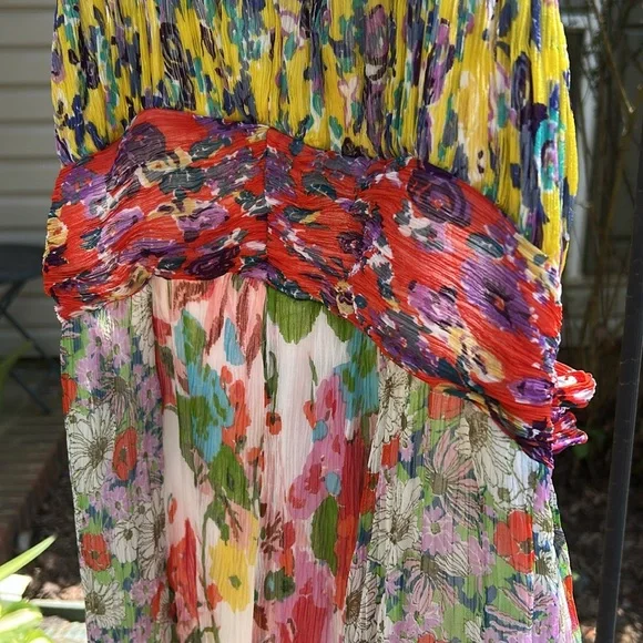 Anthropologie Malibu Floral Maxi Dress. Size 16 - Picture 6 of 13